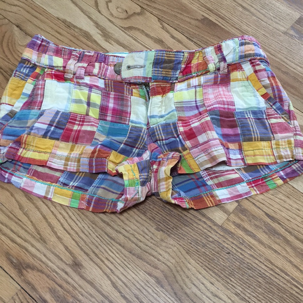 American Eagle patchwork shorts